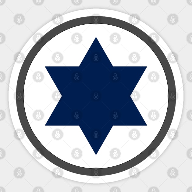 Roundel of the Israeli Air Force 2023 Sticker by EphemeraKiosk